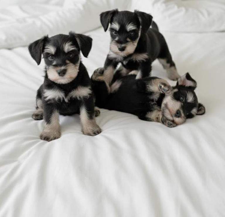 Miniature Schnauzer puppies for sale in Gants Hill, London – 9 weeks old